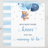 Baby Shower Hoeveel Kusjes Spel Bord (Voorkant / Achterkant)