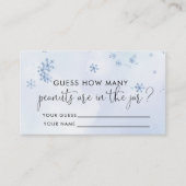 Baby shower hoeveel pinda's informatiekaartje (Voorkant)