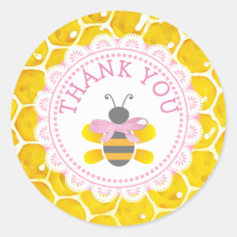 Baby shower Honeybee Hartelijk dank aan Stickers v