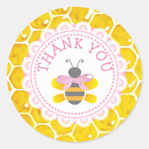 Baby shower Honeybee Hartelijk dank aan Stickers v