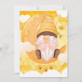 Baby shower Honeycomb Bees Gnomes Kaart (Achterkant)