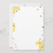 Baby shower honingbijen 5x7 Uitnodiging (Achterkant)