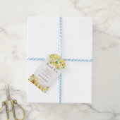 Baby shower honingbijen cadeaulabel (Met Touw)