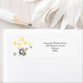 Baby shower honingbijen etiket (Insitu)