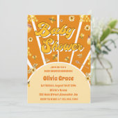 Baby shower honingbijen kaart (Staand voorkant)