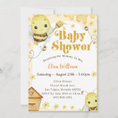 Baby shower honingbijen kaart (Voorkant)