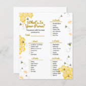 Baby shower honingbijen Wat zit er in je paardensp (Voorkant / Achterkant)