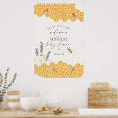 baby shower honingbijen welkom poster (Keuken)