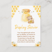 Baby shower honingweergave Beer Informatiekaartje (Voorkant)