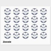 Baby shower honkbal thema gunst ronde sticker (Vel)