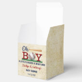 Baby shower honkbalkborden bedankdoosjes (Geopend)