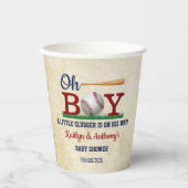 Baby shower  honkbalkborden papieren bekers (Voorkant)