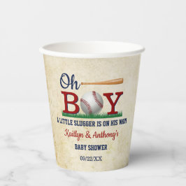 Baby shower  honkbalkborden papieren bekers