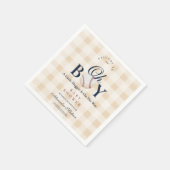 Baby shower  honkbalkborden servet (Hoek)