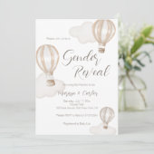 Baby Shower Hot Air Balloons Gender Neutral Kaart (Staand voorkant)
