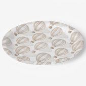 Baby Shower Hot Air Balloons Gender Neutral Papieren Bordje (Gekanteld)