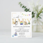 Baby shower  Houtspeelgoed Gold (Staand voorkant)