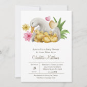 Baby shower I van de waterdieren van mama en Baby  Kaart (Voorkant)