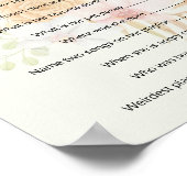 ✨ Baby shower Ice-Breaker vragenspel Poster (Hoek)