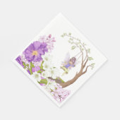 Baby shower illustraties lauw servet (Hoek)