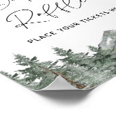 Baby shower in bergen, luier, Ticket-bord Poster (Hoek)