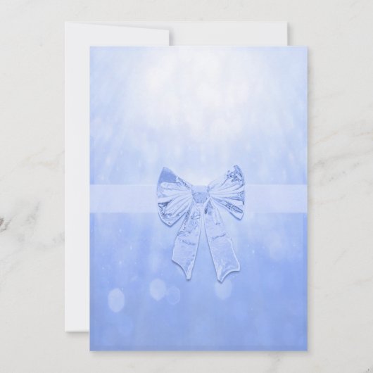 Baby shower in Bleek blauw Kaart (Achterkant)