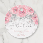 Baby shower in de winter bedankjes labels (Voorkant)