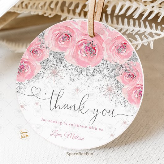 Baby shower in de winter bedankjes labels