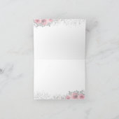 Baby shower in de winter bedankkaart (Binnen)