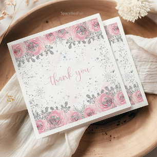 Baby shower in de winter servet