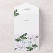 Baby shower in één uitnodiging (Buitenkant)