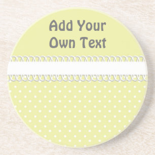 baby shower in geel zandsteen onderzetter