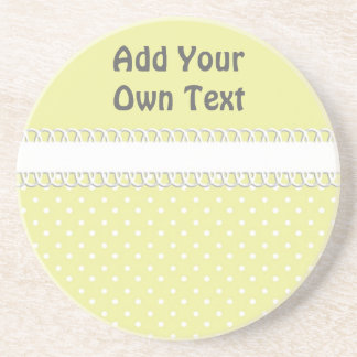 baby shower in geel zandsteen onderzetter