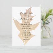 Baby shower in het najaar van de eak kaart (Staand voorkant)