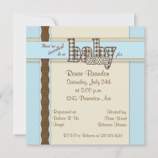 baby shower in Play Kaart (Voorkant)