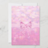 Baby shower in roze kaart (Achterkant)