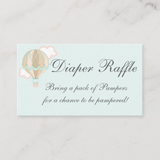 baby shower informatiekaartje (Voorkant)