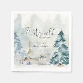 Baby shower-inlegluiers servet (Voorkant)