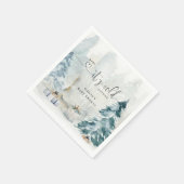 Baby shower-inlegluiers servet (Hoek)