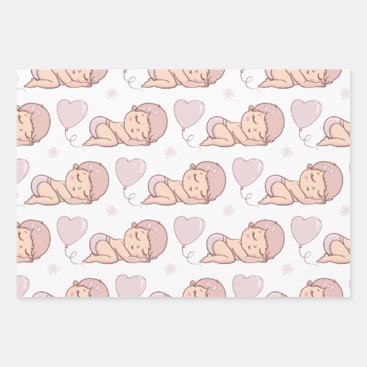 Baby shower inpakpapier vel (Voorkant 3)