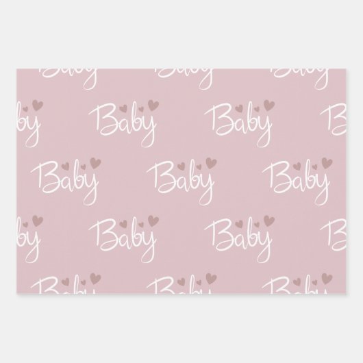 Baby shower inpakpapier vel (Voorkant 2)