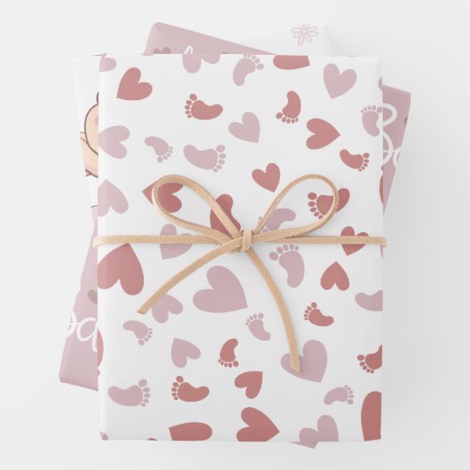 Baby shower inpakpapier vel (In situ)