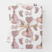 Baby shower inpakpapier vel (In situ)