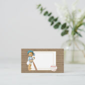 Baby shower insert Kaart met  baby boy basis (Staand voorkant)