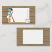 Baby shower insert Kaart met  baby boy basis (Voorkant / Achterkant)