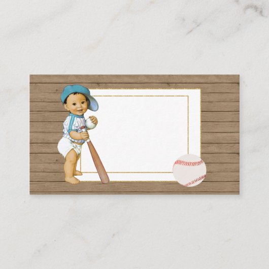 Baby shower insert Kaart met  baby boy basis (Voorkant)