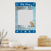 Baby shower Instagram Custom Selfie Lijst Poster (Keuken)