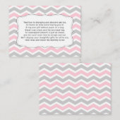 Baby shower-insteekkaart weergeven, geen omloop informatiekaartje (Voorkant / Achterkant)