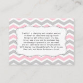 Baby shower-insteekkaart weergeven, geen omloop informatiekaartje (Voorkant)