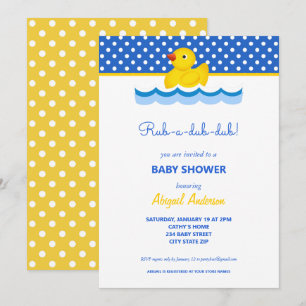 Baby shower Invita Kaart